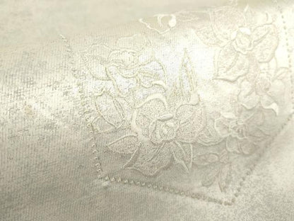 平和屋着物◎中国三大刺繍　相良刺繍　総刺繍　太鼓柄袋帯　蘭　亀甲文　正絹　逸品　DAAZ5560ea