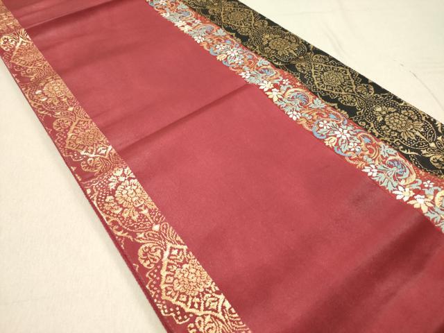 小花　唐花模様　錦糸　袋帯　着物　105a p 小花唐花模様錦糸袋帯着物105a p