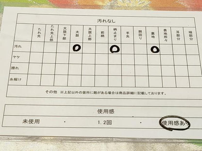 平和屋着物◎六通柄袋帯 草花文 銀糸 正絹 逸品 DAAZ5654ea
