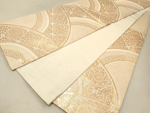平和屋着物◎六通柄袋帯 花菱文 金糸 正絹 逸品 DAAZ5719ea