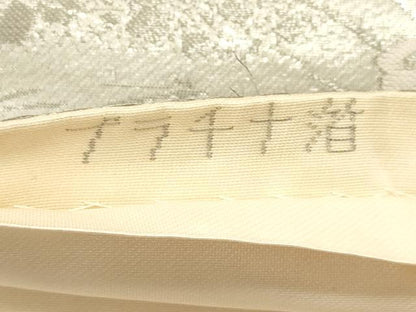 平和屋着物◎六通柄袋帯 唐織 色紙重ね人物花松文 プラチナ箔 正絹 逸品 DAAZ5769ea