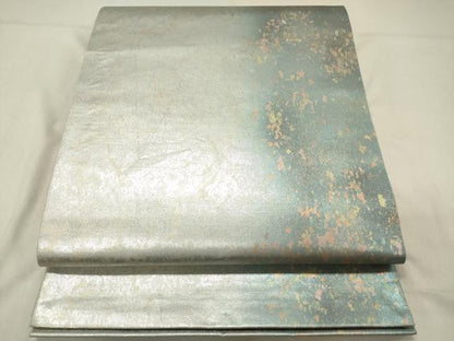 平和屋着物◎六通柄袋帯 霞文 陶漆箔 正絹 逸品 DAAZ5827ea