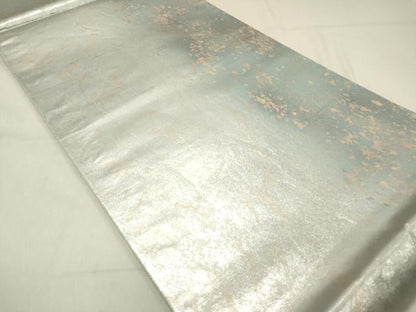 平和屋着物◎六通柄袋帯 霞文 陶漆箔 正絹 逸品 DAAZ5827ea