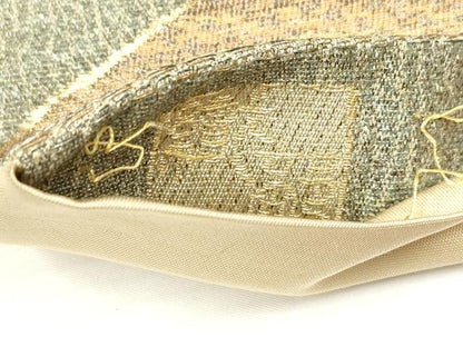 平和屋着物◎六通柄袋帯 地紙重ね花文 金銀糸 正絹 逸品 DAAZ5861ea