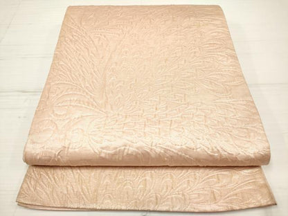 平和屋着物◎全通柄袋帯 ふくれ織 舞蝶文 正絹 逸品 DAAZ5898ea