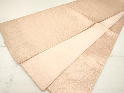 平和屋着物◎全通柄袋帯 ふくれ織 舞蝶文 正絹 逸品 DAAZ5898ea