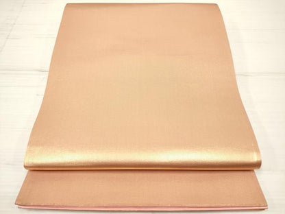 平和屋着物◎六通柄袋帯　霞文　金糸　正絹　逸品　DAAZ5927ea