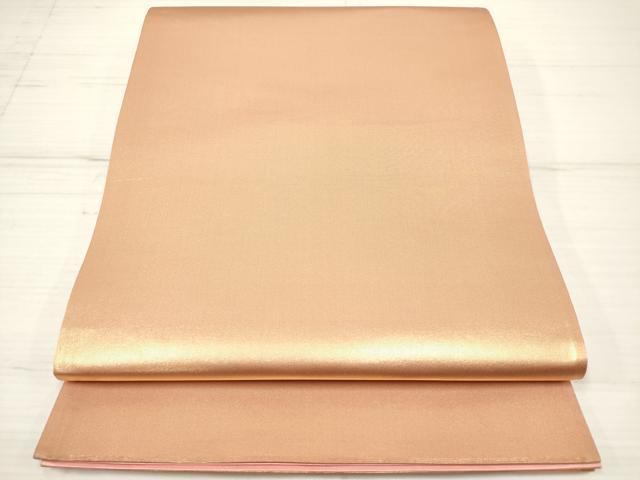 平和屋着物◎六通柄袋帯　霞文　金糸　正絹　逸品　DAAZ5927ea