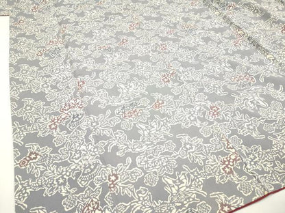 平和屋着物■上質な小紋 型染 舞花文 正絹 逸品 DAAZ5980ea