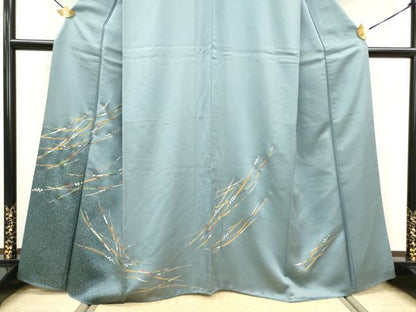 平和屋着物■訪問着 稲穂 暈し染め 金彩 正絹 逸品 DAAZ5982ea
