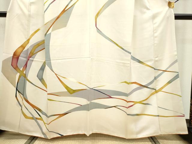 平和屋着物■訪問着 ろうけつ染め 抽象文様 正絹 逸品 DAAZ5988ea