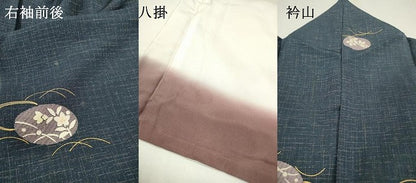 平和屋着物●上質な小紋　花丸文　金彩　正絹　逸品　DAAZ6026fe
