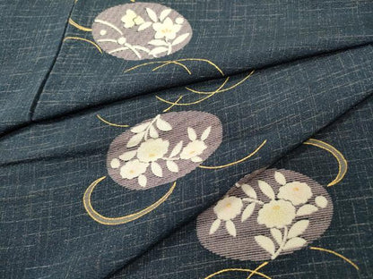 平和屋着物●上質な小紋　花丸文　金彩　正絹　逸品　DAAZ6026fe