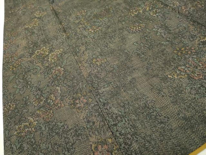 平和屋着物■上質な紬 花唐草文 正絹 逸品 DAAZ6211fe