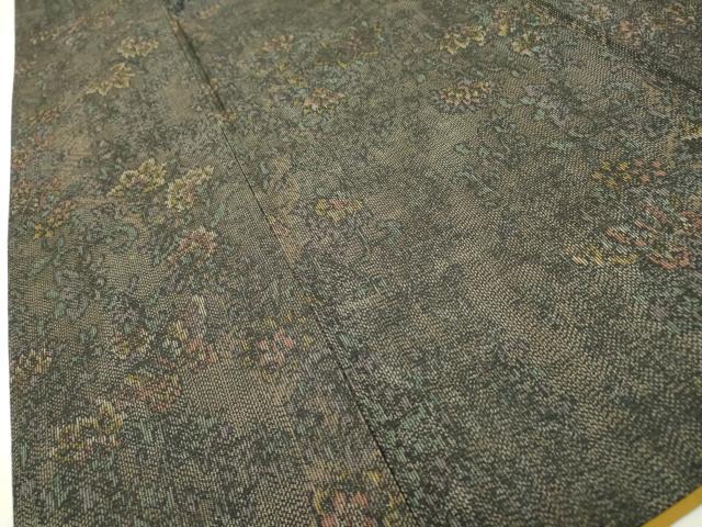 平和屋着物■上質な紬 花唐草文 正絹 逸品 DAAZ6211fe