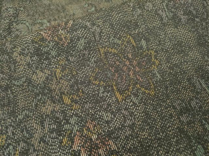 平和屋着物■上質な紬 花唐草文 正絹 逸品 DAAZ6211fe