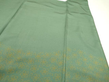 平和屋着物■上質な小紋　扇花松文　暈し染め　金彩　正絹　逸品　DAAZ6213fe