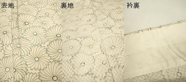 平和屋着物▽上質な小紋 単衣 花尽くし 正絹 逸品 DAAZ6364fe