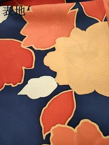 平和屋着物▼上質な小紋　地紋起こし　草花　正絹　逸品　DAAZ6533fe