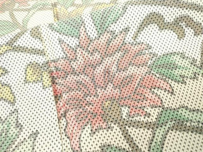 平和屋着物▼上質な紬　花唐草文　正絹　逸品　DAAZ6551fe