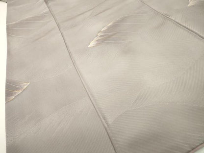 平和屋着物▼上質な小紋　地紋起こし　立波文　暈し染　正絹　逸品　DAAZ6827fe
