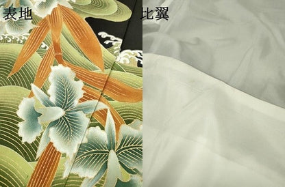 平和屋着物▼豪華黒留袖　刺繍　花鳥文　金銀糸　正絹　逸品　DAAZ6834fe