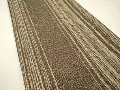 平和屋着物▽全通柄袋帯 スリーシーズン 春夏秋 櫛織 間道 金糸 正絹 逸品 DAAZ6892fe
