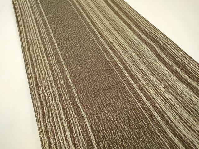 平和屋着物▽全通柄袋帯 スリーシーズン 春夏秋 櫛織 間道 金糸 正絹 逸品 DAAZ6892fe