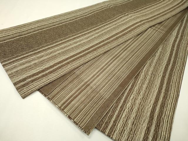 平和屋着物▽全通柄袋帯 スリーシーズン 春夏秋 櫛織 間道 金糸 正絹 逸品 DAAZ6892fe