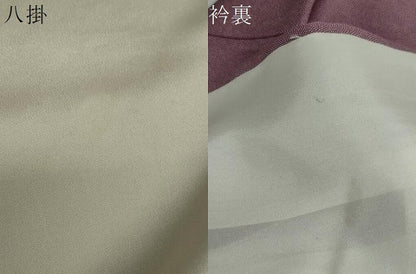 平和屋着物●江戸小紋　羽衣染　極小鮫小紋　反端付き　正絹　逸品　DAAZ7002ud