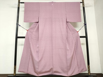 平和屋着物●江戸小紋　羽衣染　極小鮫小紋　反端付き　正絹　逸品　DAAZ7002ud