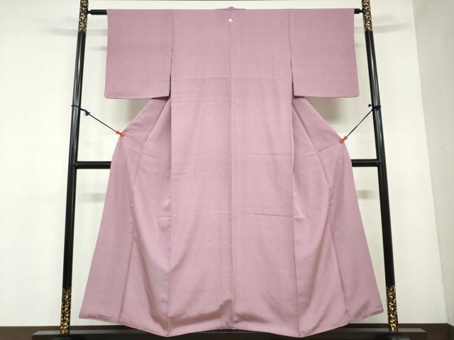 平和屋着物●江戸小紋　羽衣染　極小鮫小紋　反端付き　正絹　逸品　DAAZ7002ud