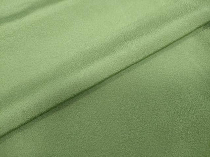 平和屋着物●上質な色無地　草色　正絹　逸品　DAAZ7019ud