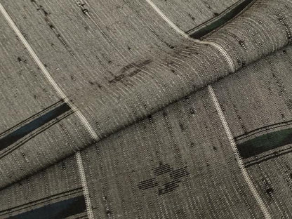 平和屋着物●上質な紬　抽象文様　正絹　逸品　未使用　DAAZ7022ud