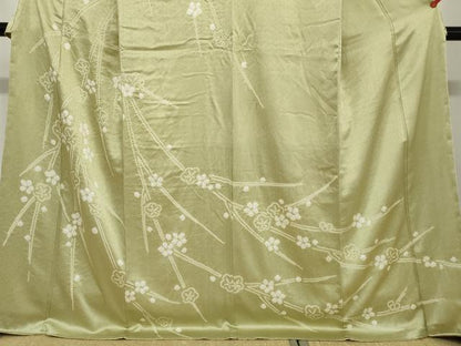 平和屋着物●訪問着 絞り 枝垂れ枝梅文 正絹 逸品 DAAZ7023ud