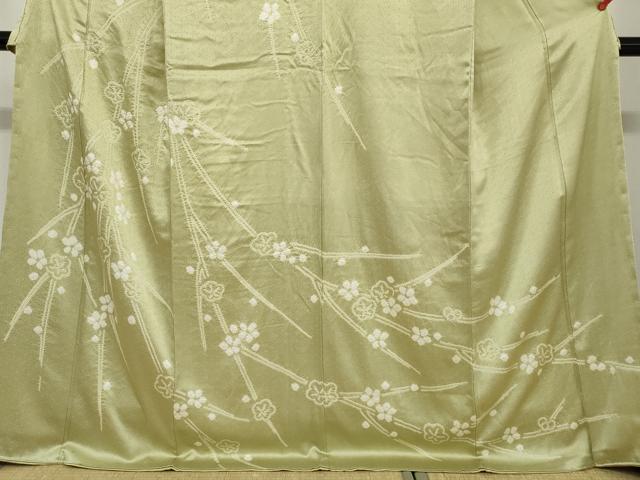 平和屋着物●訪問着 絞り 枝垂れ枝梅文 正絹 逸品 DAAZ7023ud