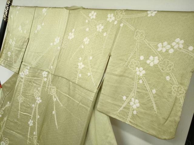 平和屋着物●訪問着 絞り 枝垂れ枝梅文 正絹 逸品 DAAZ7023ud