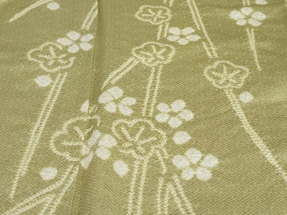 平和屋着物●訪問着 絞り 枝垂れ枝梅文 正絹 逸品 DAAZ7023ud