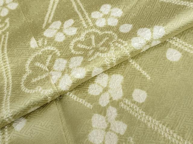 平和屋着物●訪問着 絞り 枝垂れ枝梅文 正絹 逸品 DAAZ7023ud