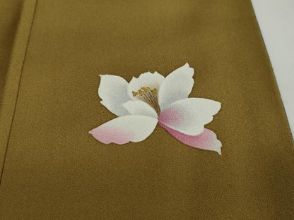 平和屋着物●中嶋まさひろ 蝋彩染作家 訪問着 草花文 暈し染め 金彩 正絹 逸品 DAAZ7054ud