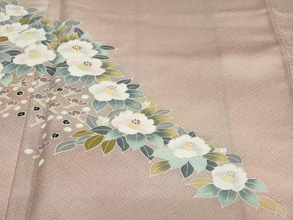 平和屋着物●訪問着 友禅 作家物 草花文 正絹 逸品 DAAZ7060ud