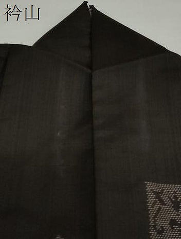 平和屋着物●本場大島紬　地空き　短冊草花文　正絹　逸品　DAAZ7072ud