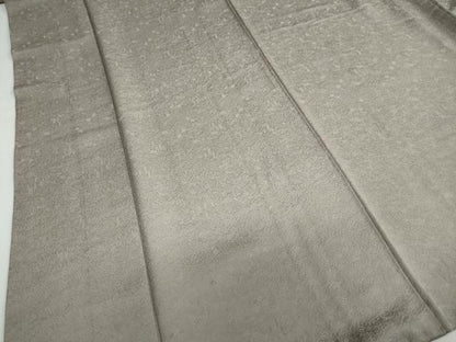 平和屋着物●上質な色無地 草花地紋 利休白茶色 正絹 逸品 DAAZ7124ud