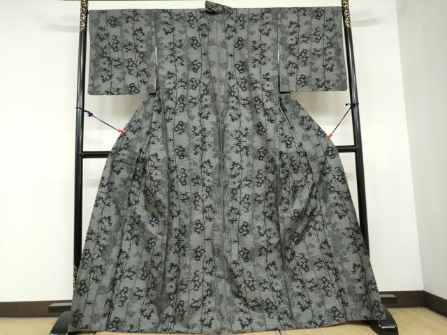 平和屋着物●本場大島紬 9マルキ 樹林文 正絹 逸品 DAAZ7151ud