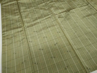 平和屋着物●上質な紬 絣文様 正絹 逸品 未使用 DAAZ7154ud
