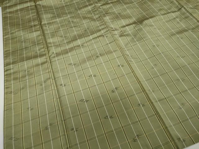 平和屋着物●上質な紬 絣文様 正絹 逸品 未使用 DAAZ7154ud