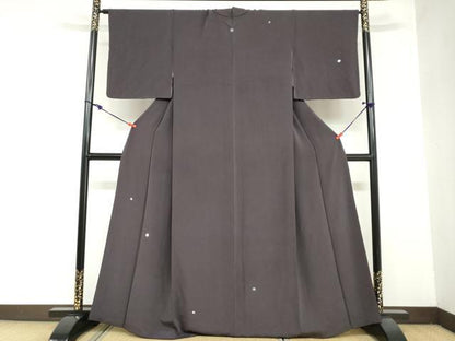 平和屋着物●訪問着 霞文 鬼しぼ縮緬 正絹 逸品 DAAZ7164ud