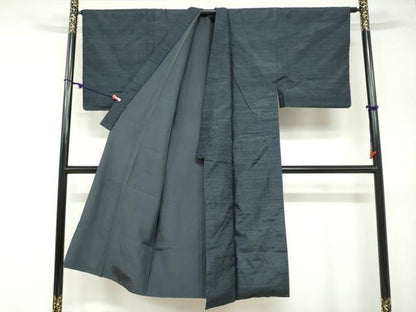 平和屋着物●男性 紬 アンサンブル 長襦袢セット（無双仕立て） 100亀甲 総詰め さんび謹製 正絹 逸品 DAAZ7179ud