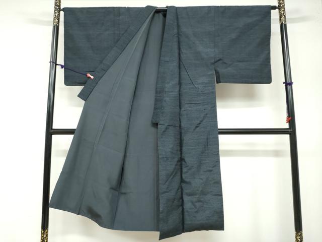 平和屋着物●男性 紬 アンサンブル 長襦袢セット（無双仕立て） 100亀甲 総詰め さんび謹製 正絹 逸品 DAAZ7179ud