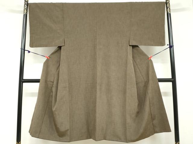 平和屋着物●男性　紬　アンサンブル　霞文　正絹　逸品　DAAZ7221ud